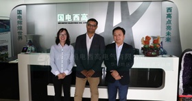 海外客戶到訪國(guó)電西高參觀考察