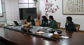 越南客戶來(lái)國(guó)電西高參觀考察